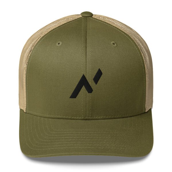 Gorra trucker logo negro